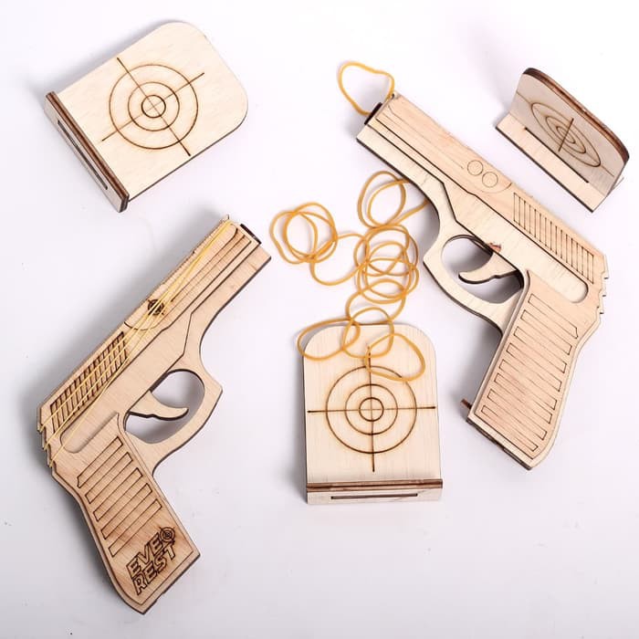 Jual Pistol Mainan Kayu | Mainan Anak Anak Murah | Toy Gun Set Best Seller Indonesia|Shopee Indonesia