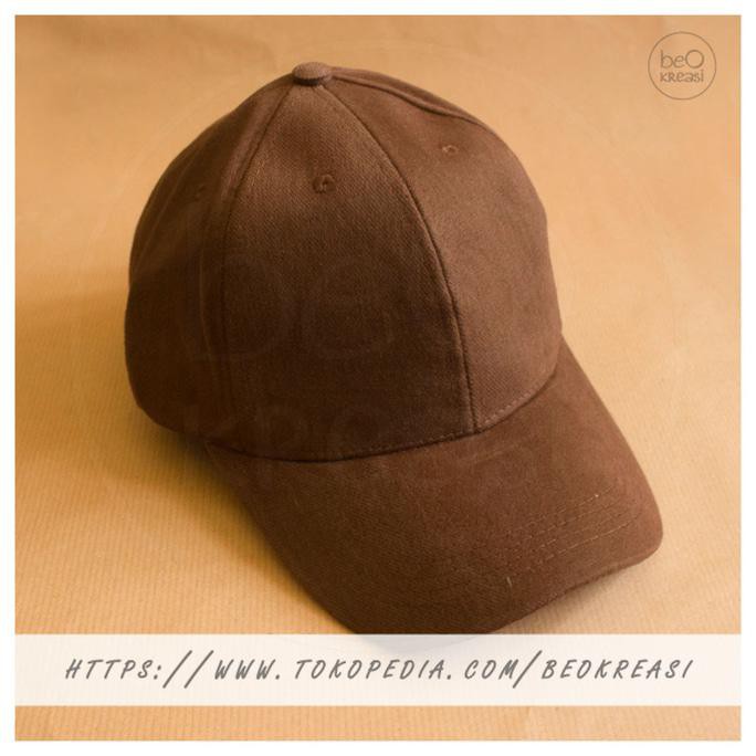 Jual Topi Baseball Cap Coklat Brown Dewasa Polos Pria Wanita Casual Sport | Shopee Indonesia