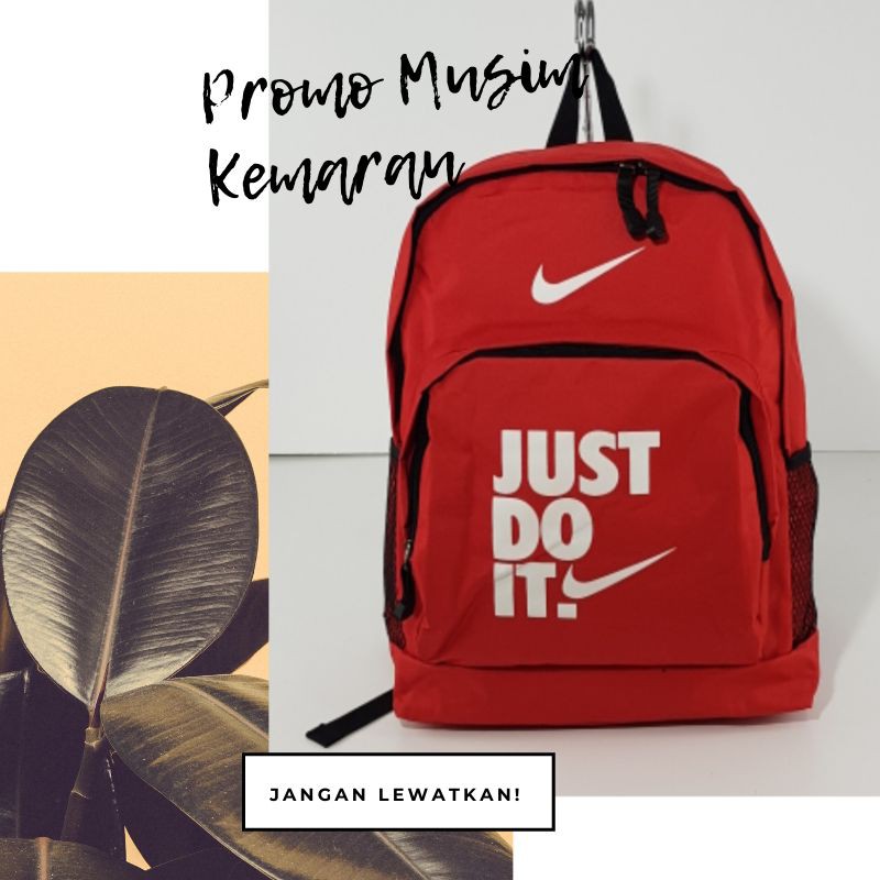 MURAH MERIAH!!TAS GEMBLOK NIKE MERAH TAS SEKOLAH PRIA WANITA GROSIR FREE ONGKIR Shopee Indonesia