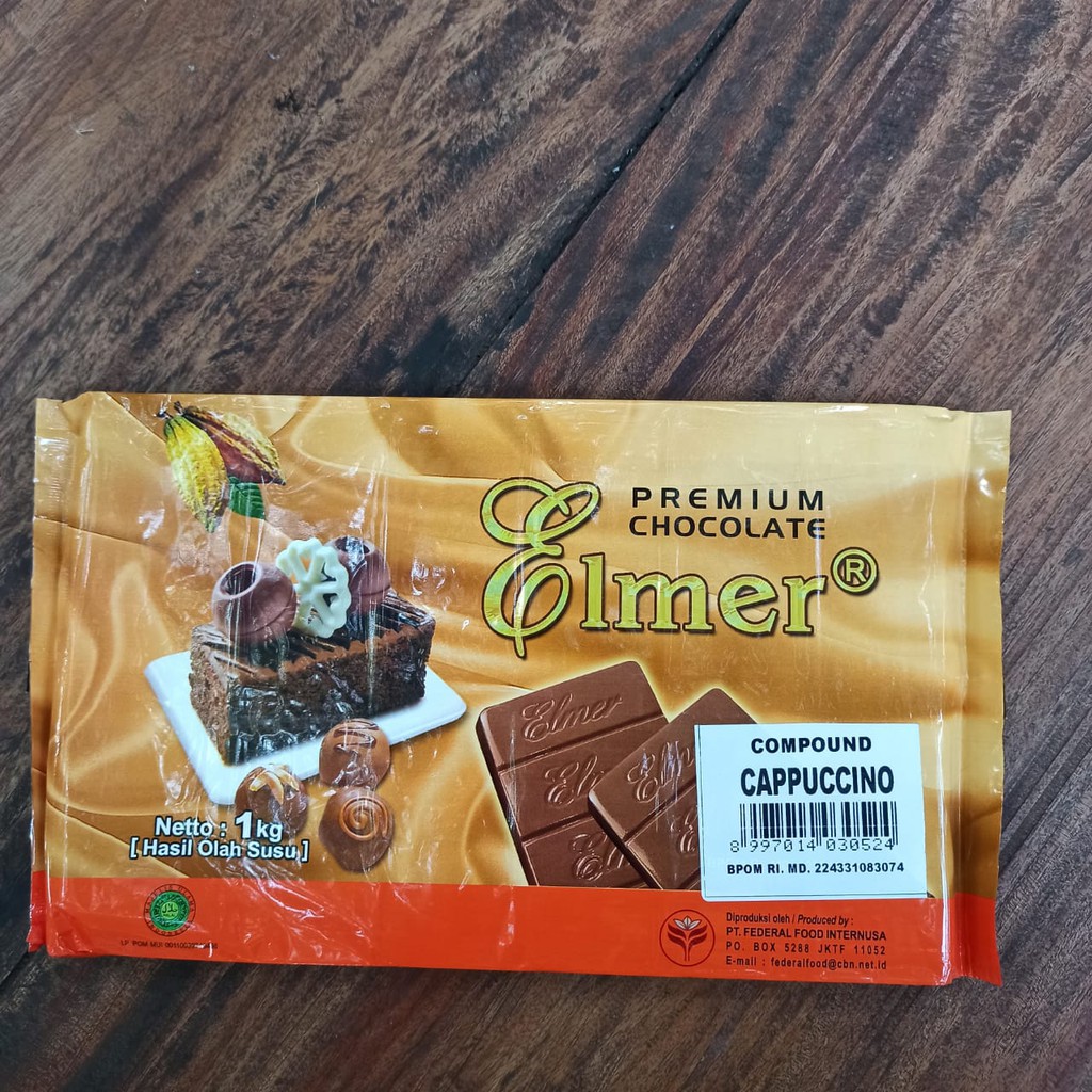 Jual Coklat Elmer Cappuccino - Coklat Batang - Minuman Coklat Hot - Garnis Kue - Isian Roti - Brownies Indonesia|Shopee Indonesia