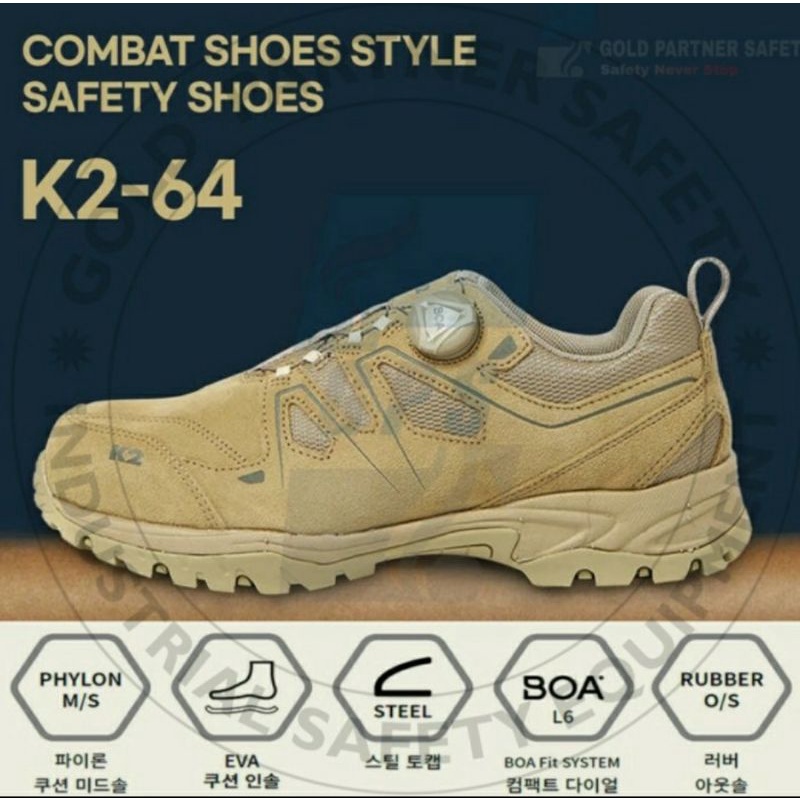 Jual Sepatu Safety Shoes K2 Boa Suede Original Shopee Indonesia