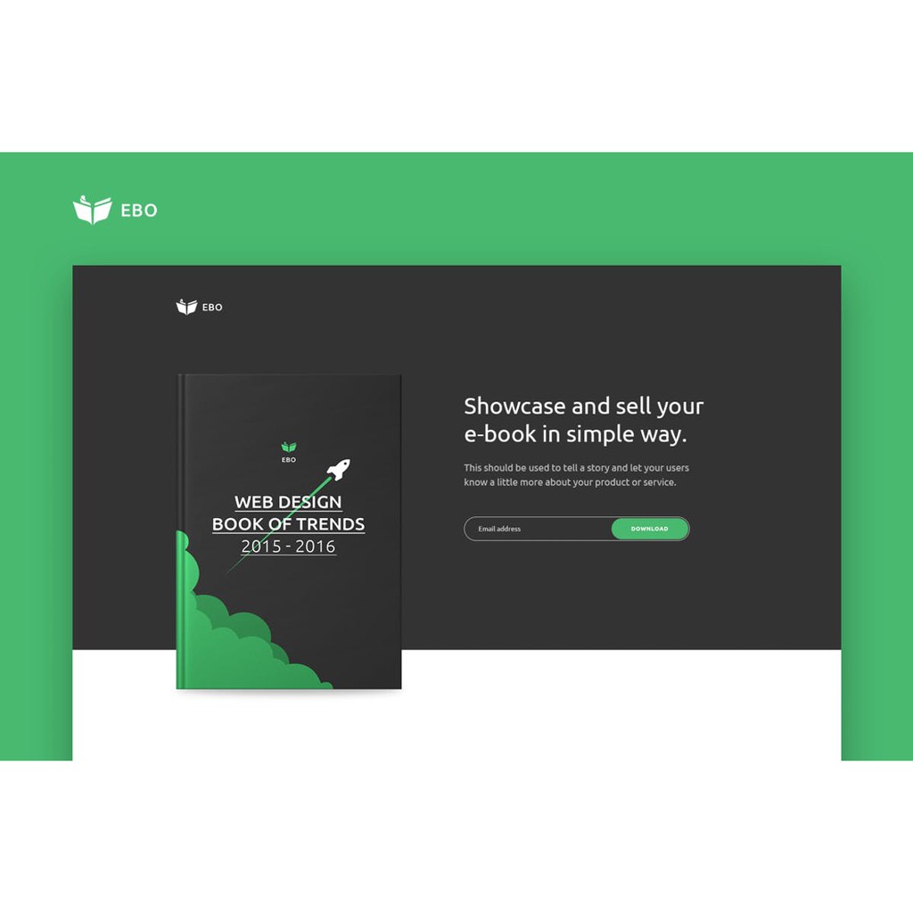 Jual Landing Html Page - Ebo Ebook Landing Html Page Html Template Indonesia|Shopee Indonesia