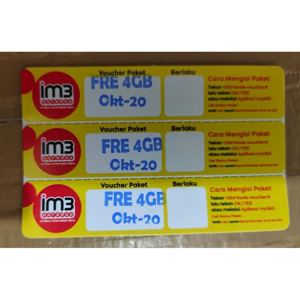 VOUCHER INDOSAT FREEDOM 4GB Shopee Indonesia