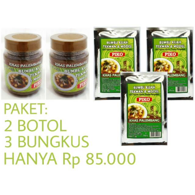 BUMBU KUAH TEKWAN MODEL BUMBU INSTAN PEMPEK PALEMBANG 250gr 35gr