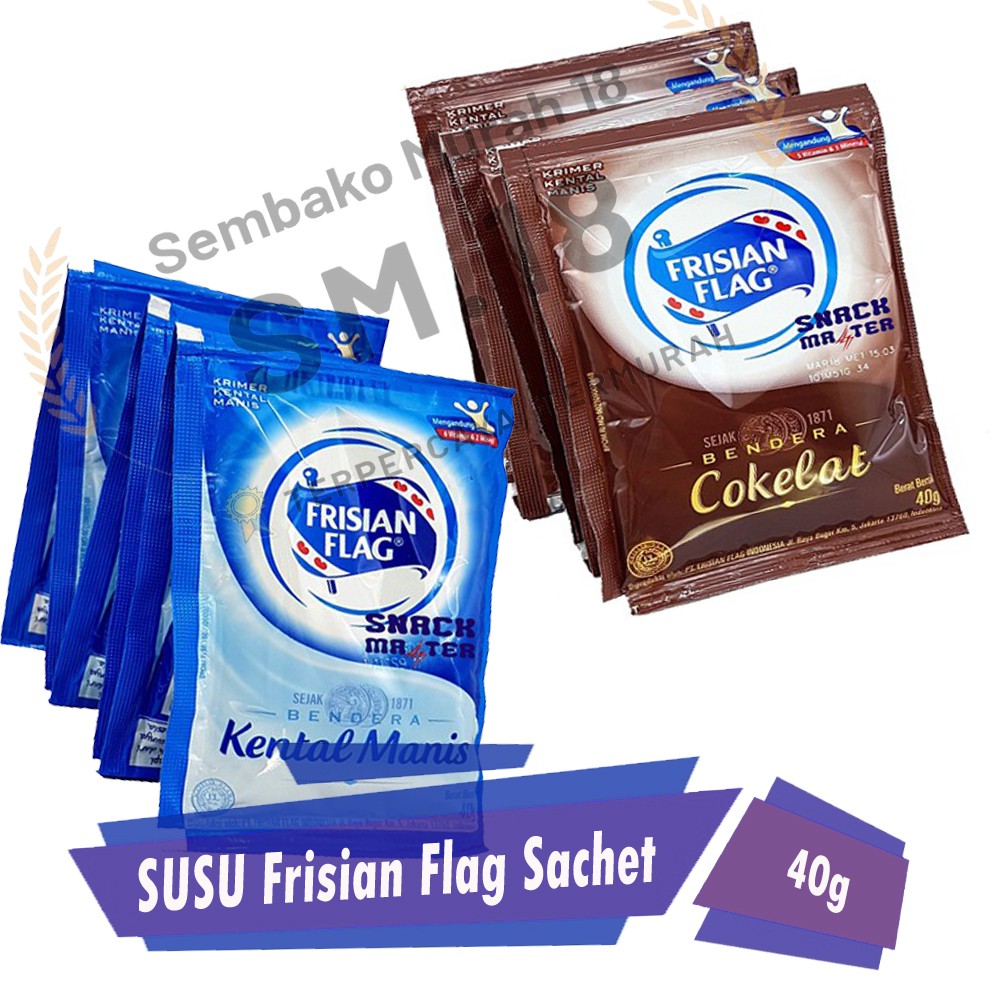 Jual Susu Bendera Sachet Kental Manis per PACK isi 6s