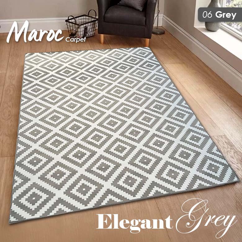 [Carpet Shop] Karpet Maroc 06 Grey 160X210 Shopee Indonesia