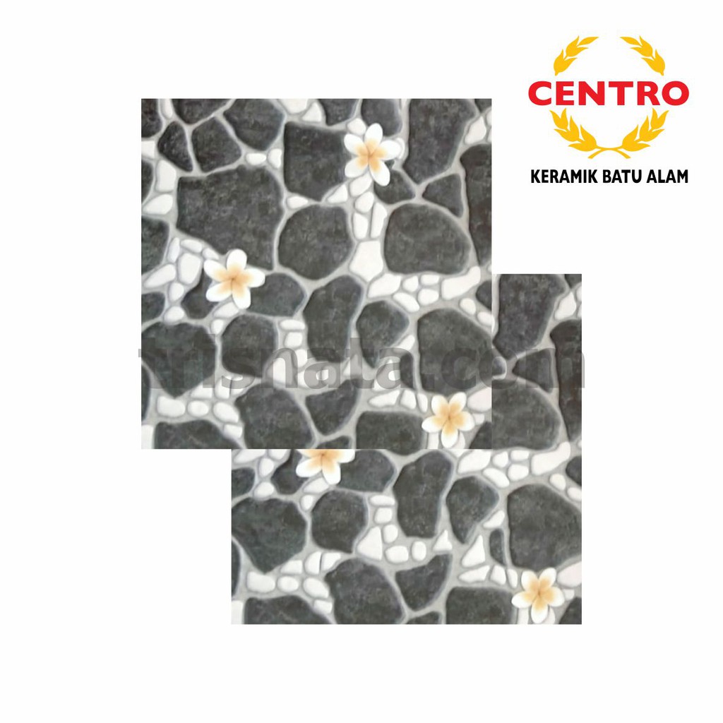KERAMIK MOTIF BATU ALAM ALASKA BLACK 40X40 GA CENTRO | Shopee Indonesia