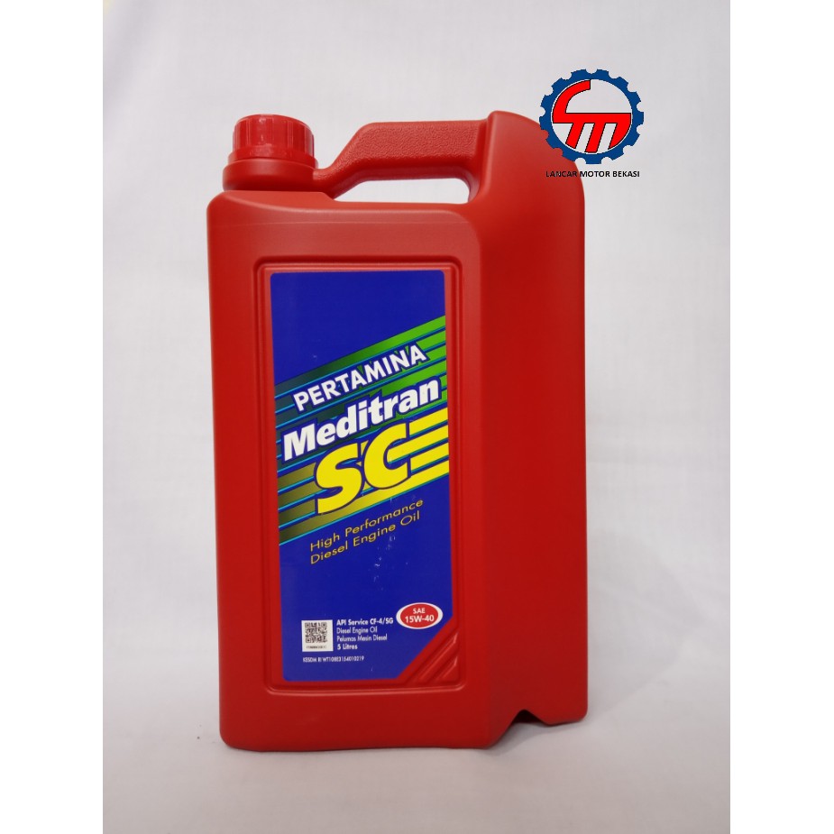 Oli Diesel Pertamina Meditran SC SAE 15W40 5 Liter Asli Original Shopee Indonesia