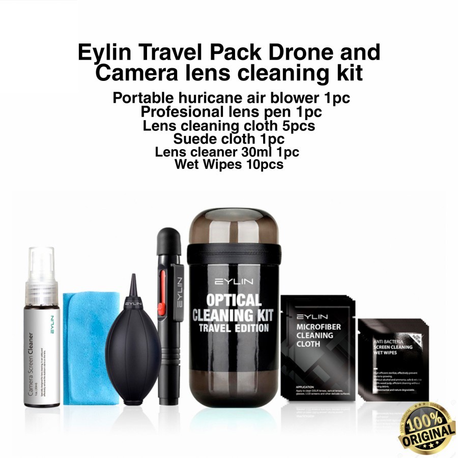 Jual Eylin Travel Pack Drone And Camera Lens Cleaning Kit Pembersih Kamera Indonesia|Shopee Indonesia
