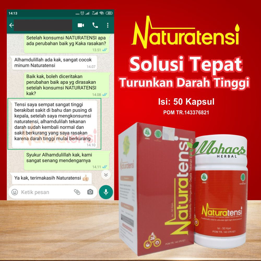 NATURATENSI ORIGINAL OBAT PENURUN DARAH TINGGI 3 BOTOL Shopee Indonesia