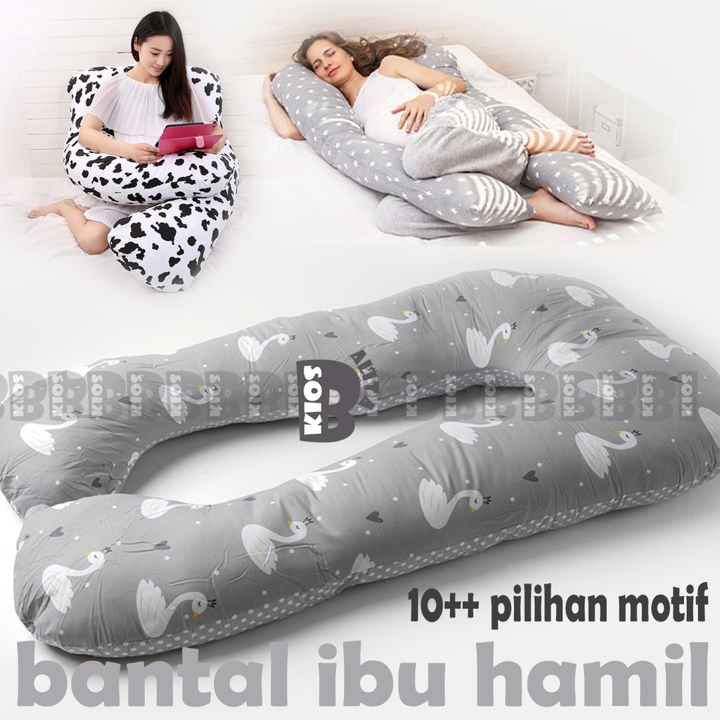 Jual Bantal hamil 2 sisi motif tebal dan nyaman / maternity pillow
