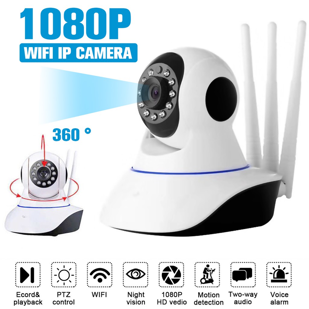 Jual Smart Wifi Ip Camera 3 Antena 3.0 Mp Cctv Wifi Ipcam Wireless | Shopee Indonesia