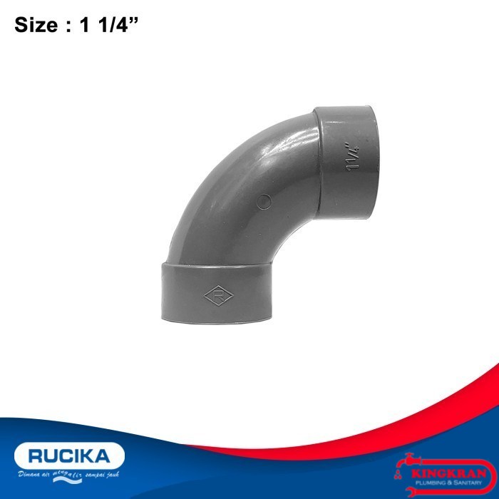 Jual Long Elbow D 1 1/4 Inch PVC Elbow D 1 1/4" PVC Rucika Shopee