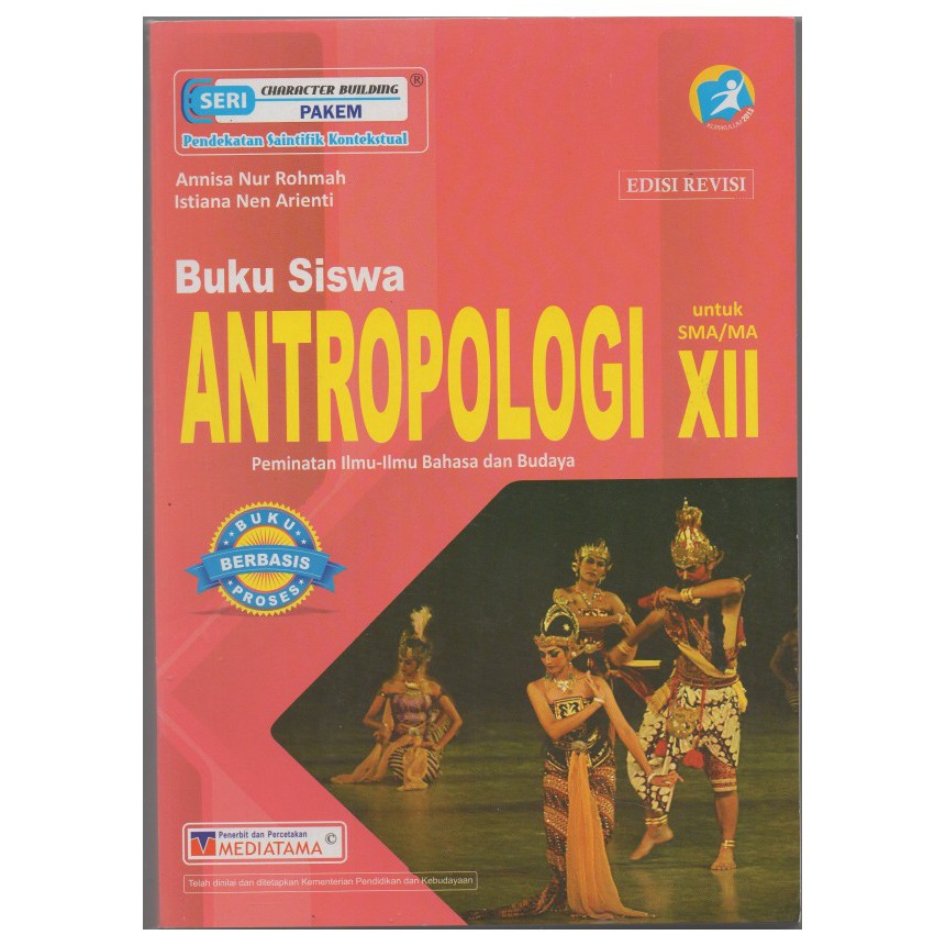 BUKU SISWA ANTROPOLOGI PEMINATAN BHS & BDY KELAS XII
