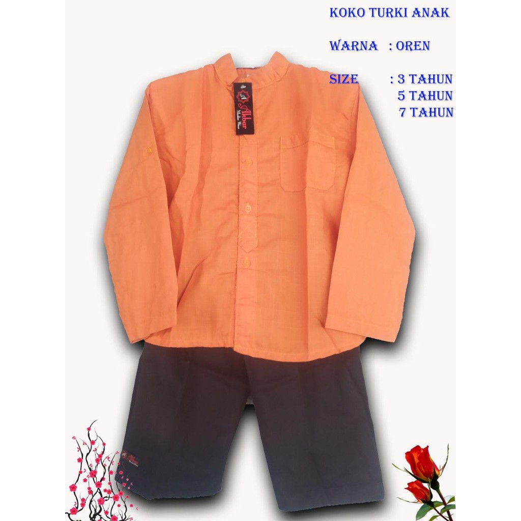Baju Koko Anak LakiLaki Lengan Panjang / Koko Turki Shopee Indonesia