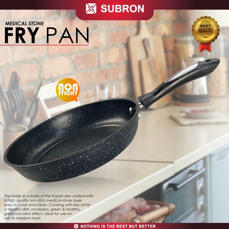 Jual SUBRON Fry Promo Pan Teflon Teplon Anti Lengket Non Sticky Wok
