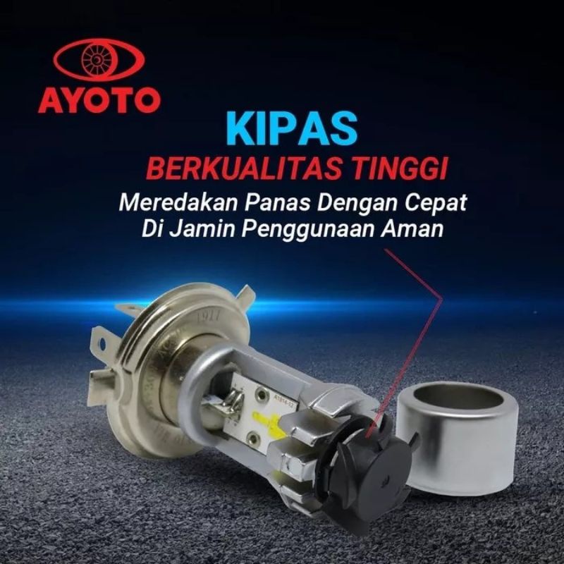 Jual Lampu Led Motor TYTO AYOTO Motor Dan Mobil H4 AC DC HiLo Warna