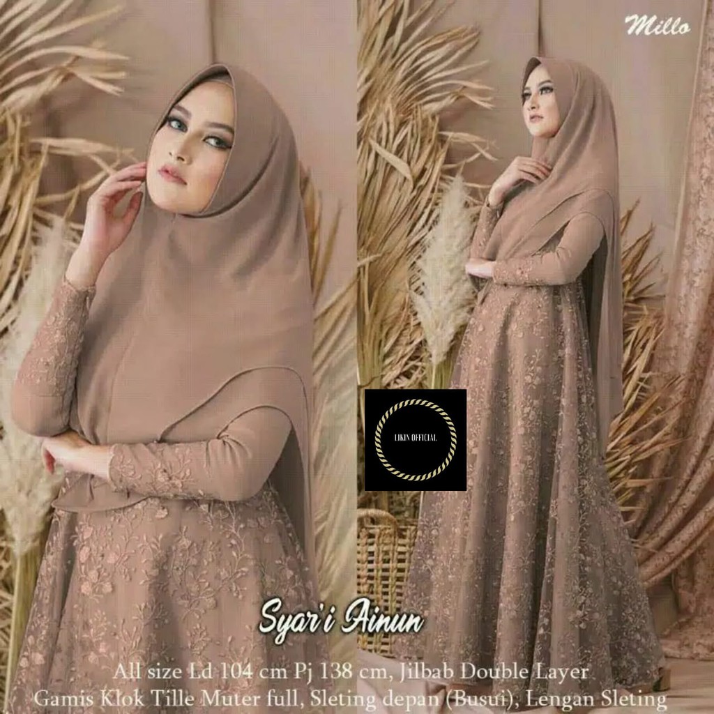 [READY JUMBO] GAMIS BROKAT TERBARU GAMIS BUSUI GAMIS PESTA