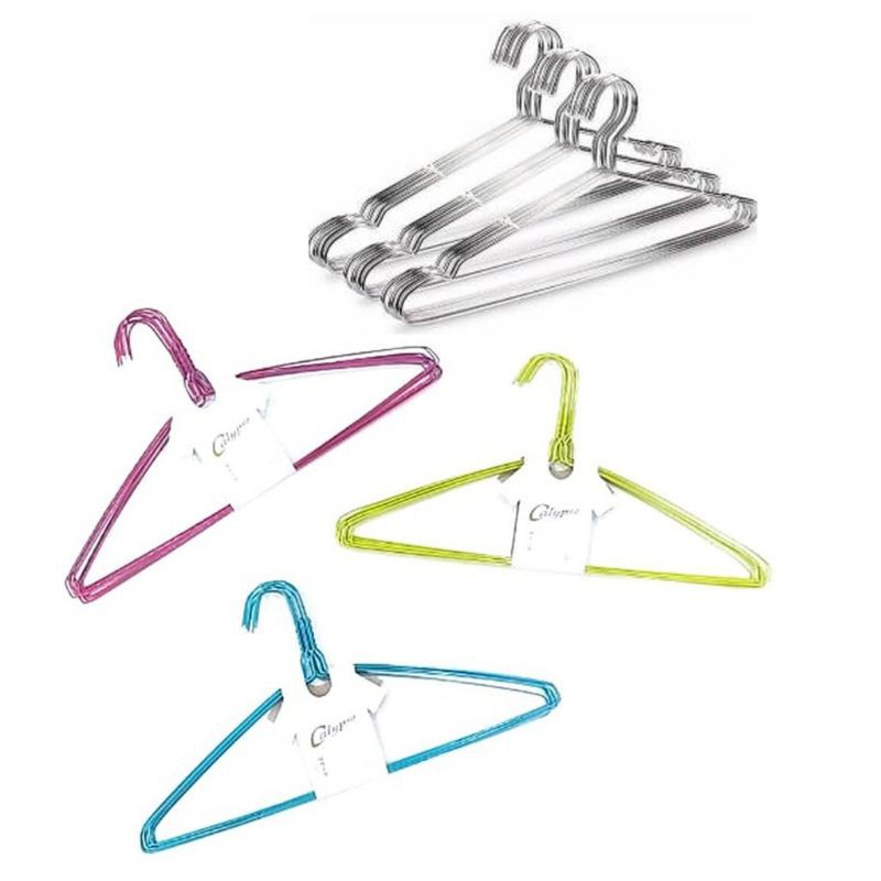 HANGER KAWAT GANTUNGAN BAJU STAINLESS ANTI KARAT ISI 10PCS Shopee