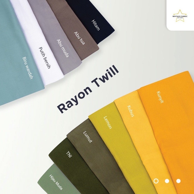 Jual Bahan Kain Rayon Twill Uniqlo 1/2 meter Indonesia