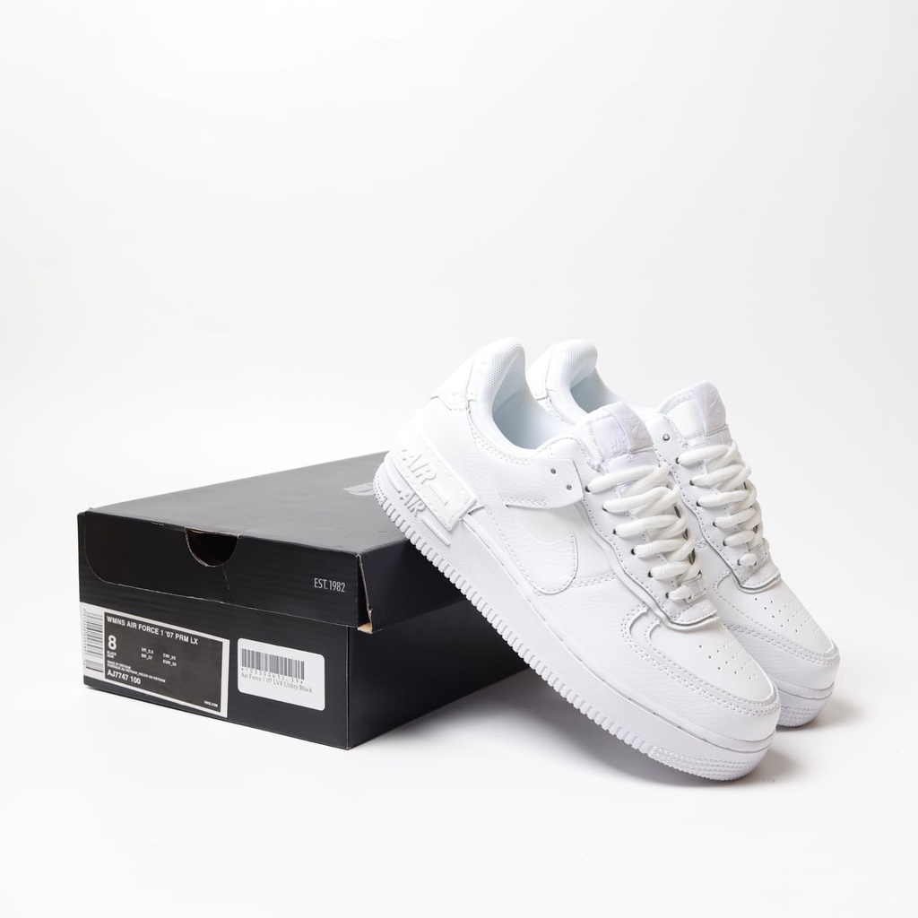 Jual Sepatu Nike Air Force 1 Shadow Triple White Original Global Bnib Full Tag Barcode | Shopee Indonesia