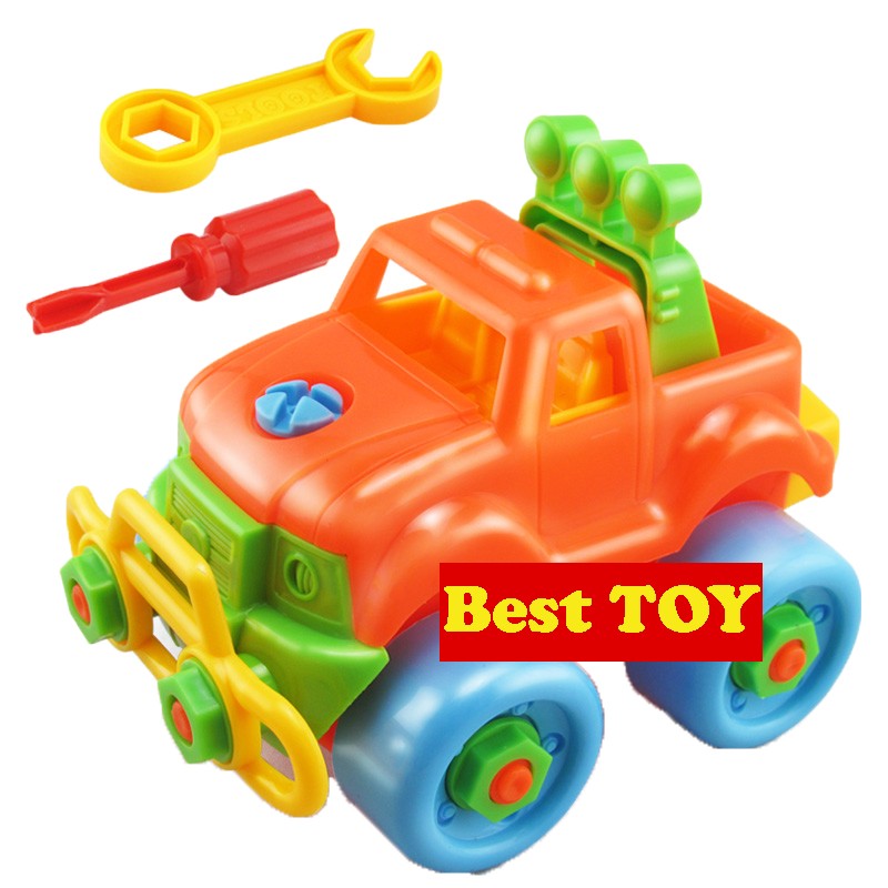 Jual Mainan Anak Bongkar Pasang Merakit Mobil Truk Truck Baut Obeng Me026 | Shopee Indonesia