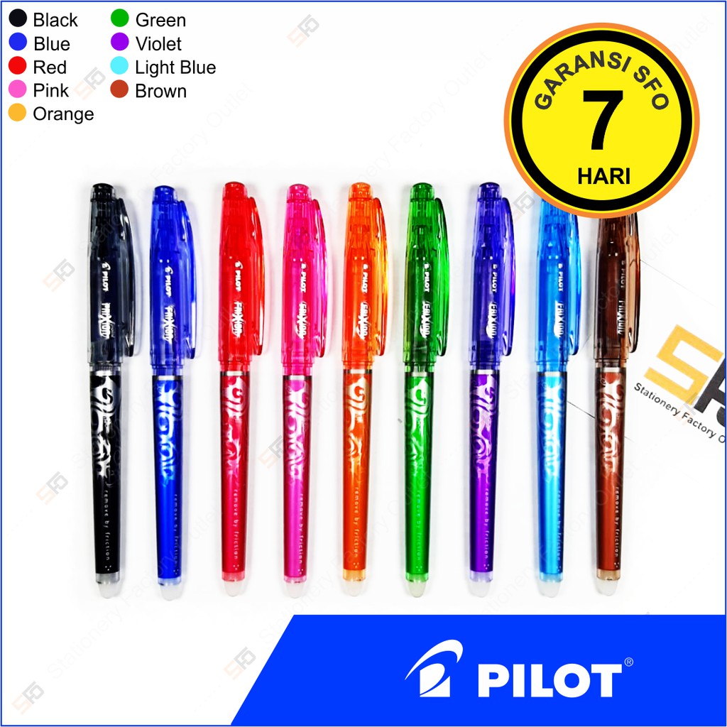 Pen Pilot Frixion (Pulpen yang bisa dihapus) Shopee