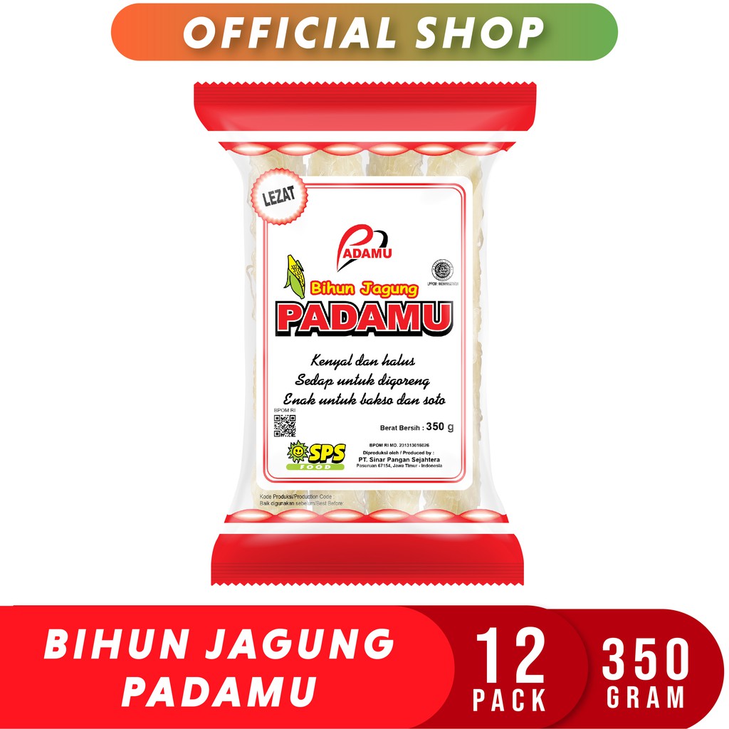 Padamu Bihun Jagung 350 Gr x 12 Pack (1 Ball) Shopee Indonesia