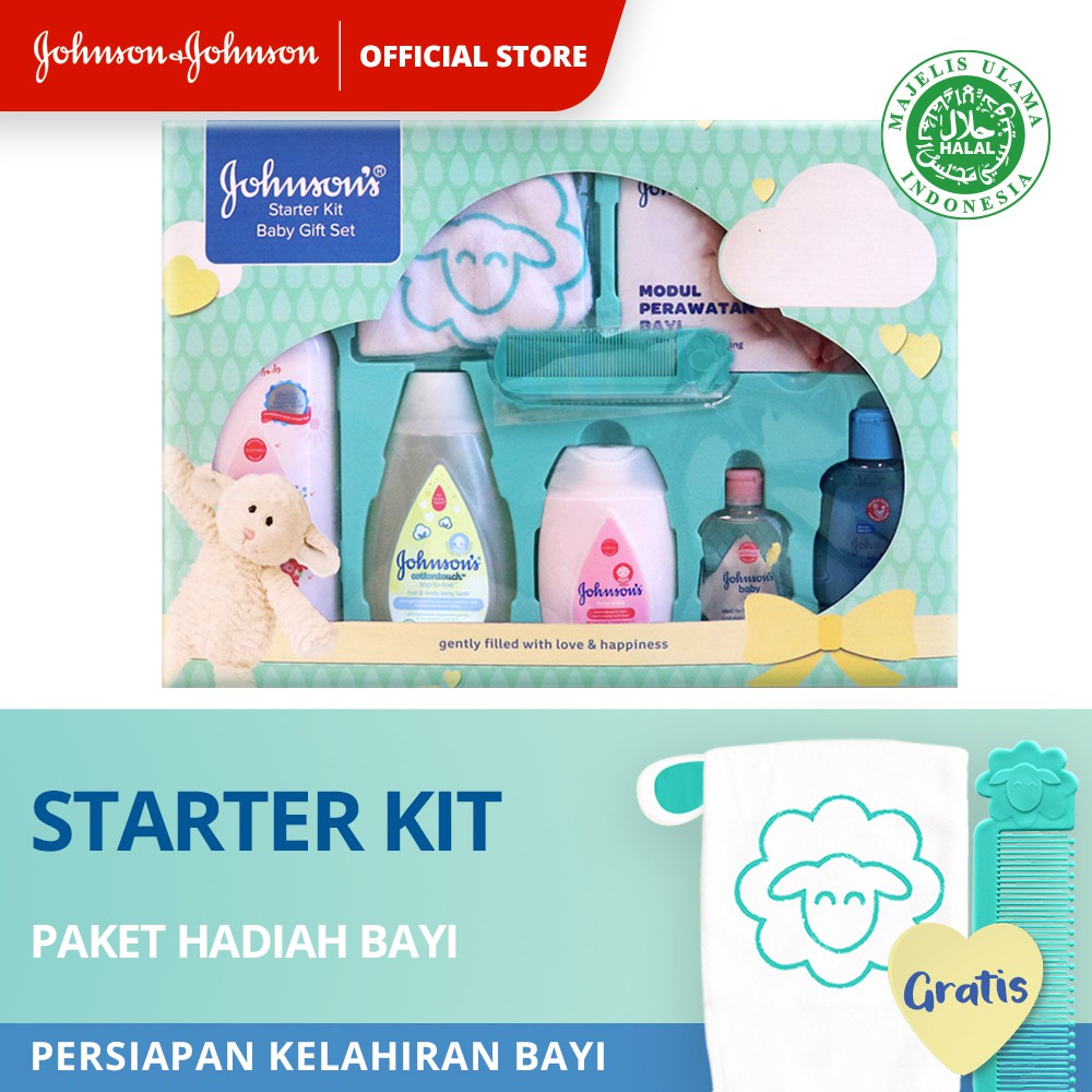 Johnson's Starter Kit Baby Gift Set Shopee Indonesia