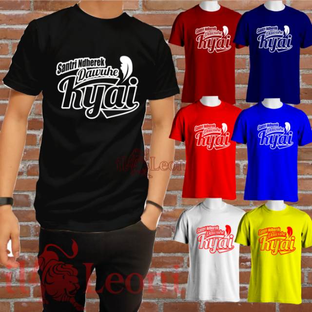 Desain Kaos Santri Depan Belakang Gudang Materi Online