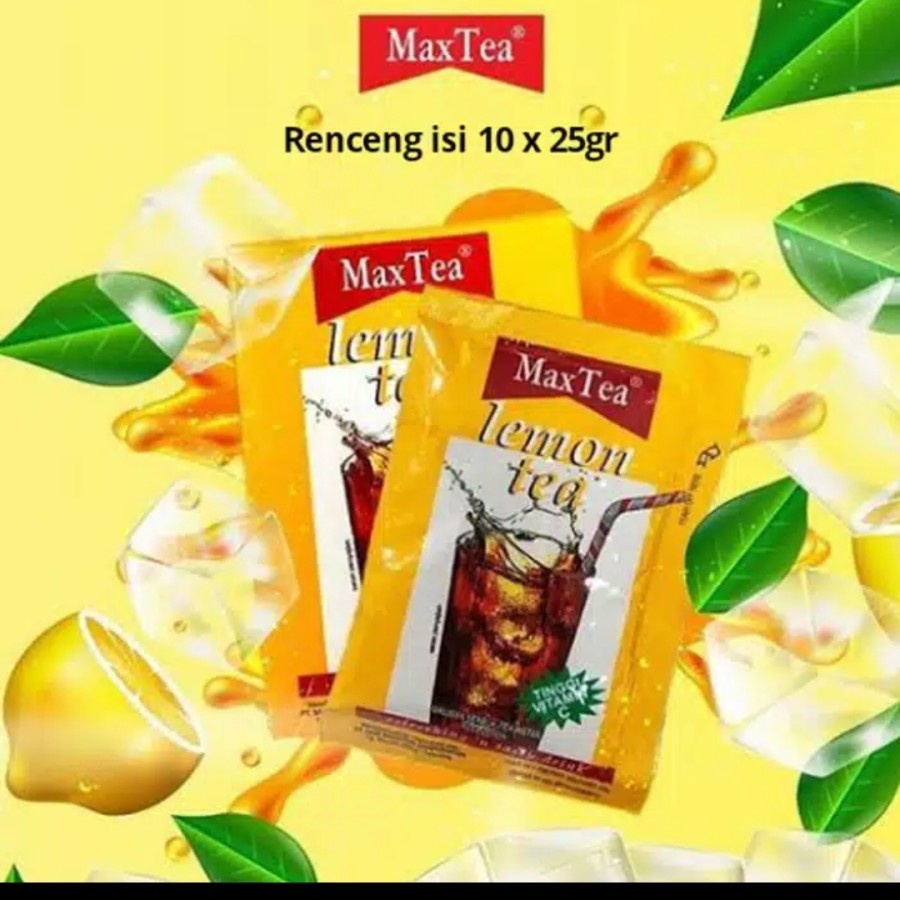 Jual Maxtea lemon tea sachet 10pcs Shopee Indonesia