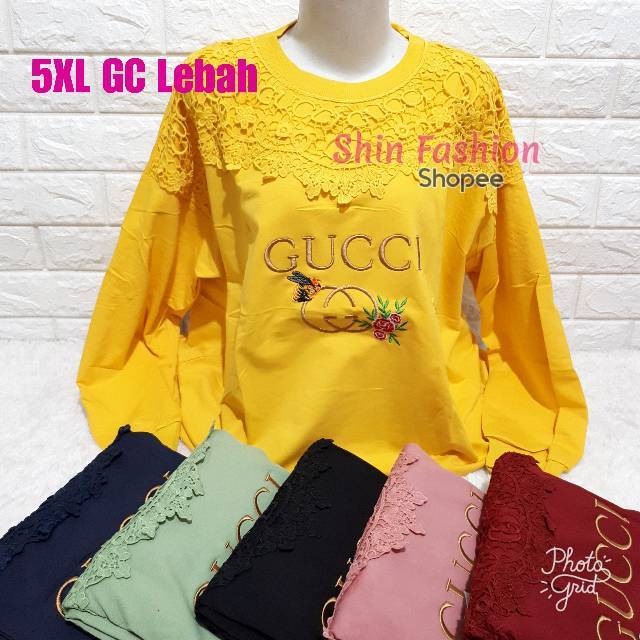 Kaos Lengan Panjang Wanita Import Super Jumbo 5XL Tiffany Part 2