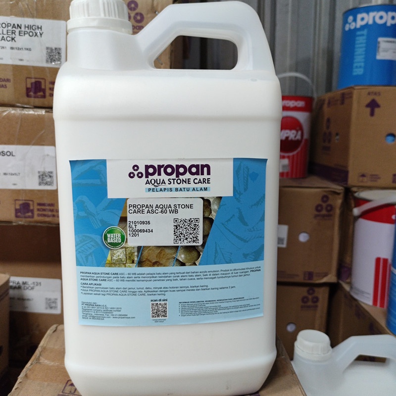Jual Cat batu alam propan aqua stone care 5ltr (coating batu alam