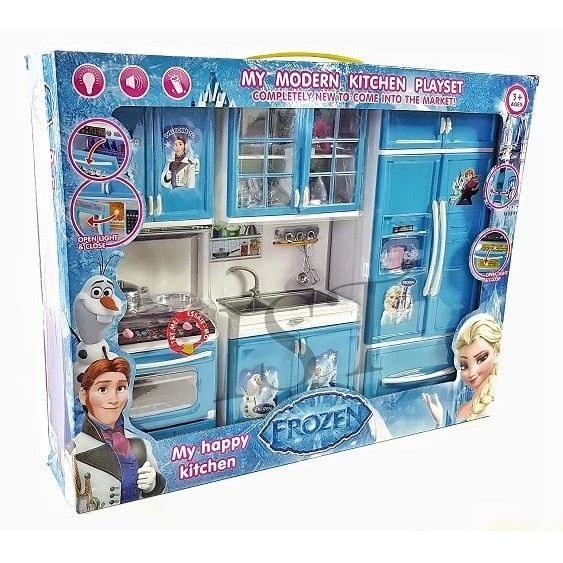 Jual Mainan Anak Modern Kitchen Set Frozen Besar 3 Baris Indonesia|Shopee Indonesia