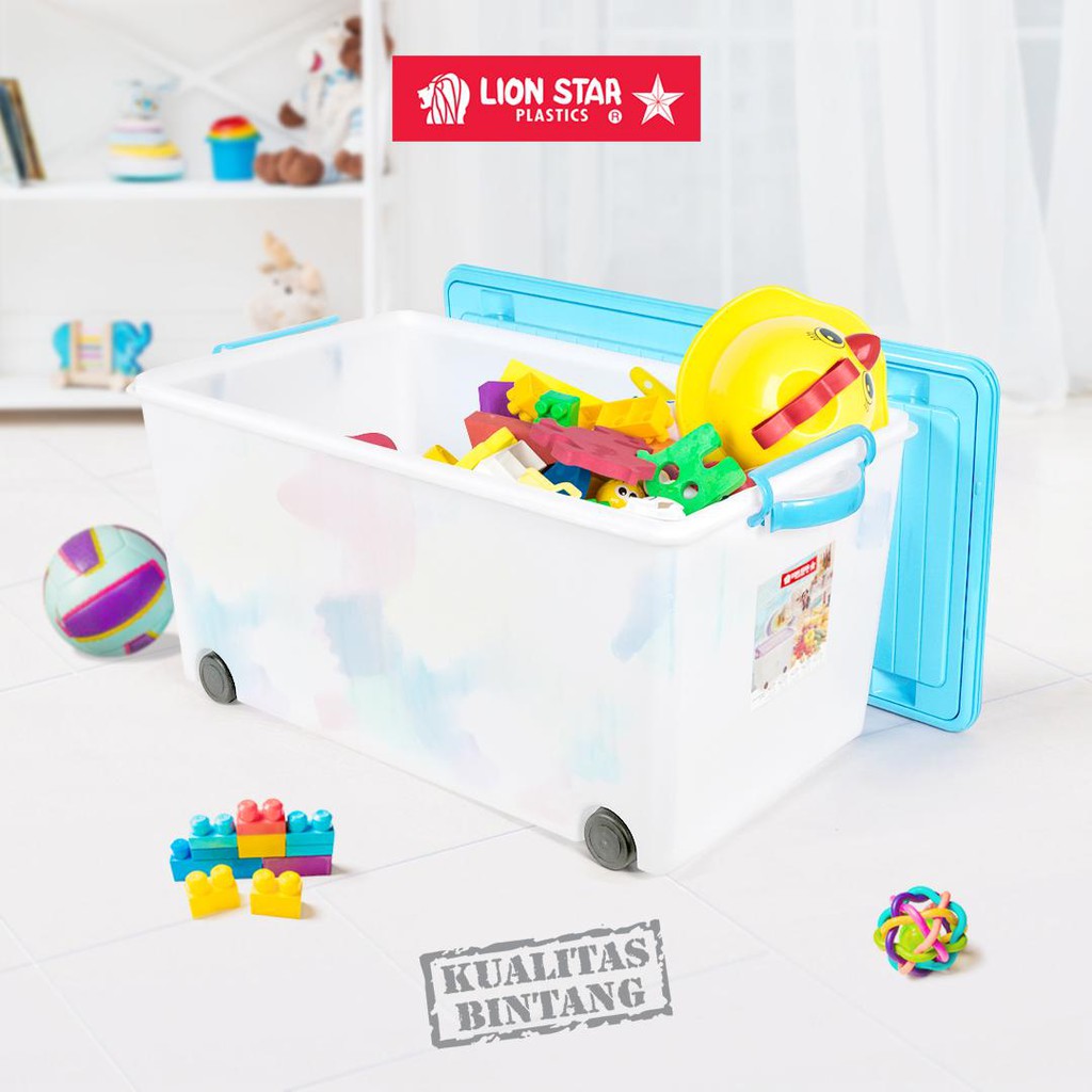 Jual Tempat Mainan Anak Box Boneka Vigo Container 72Liter Vc-5 Lion Star Kotak Penyimpanan Serbaguna Mura | Shopee Indonesia