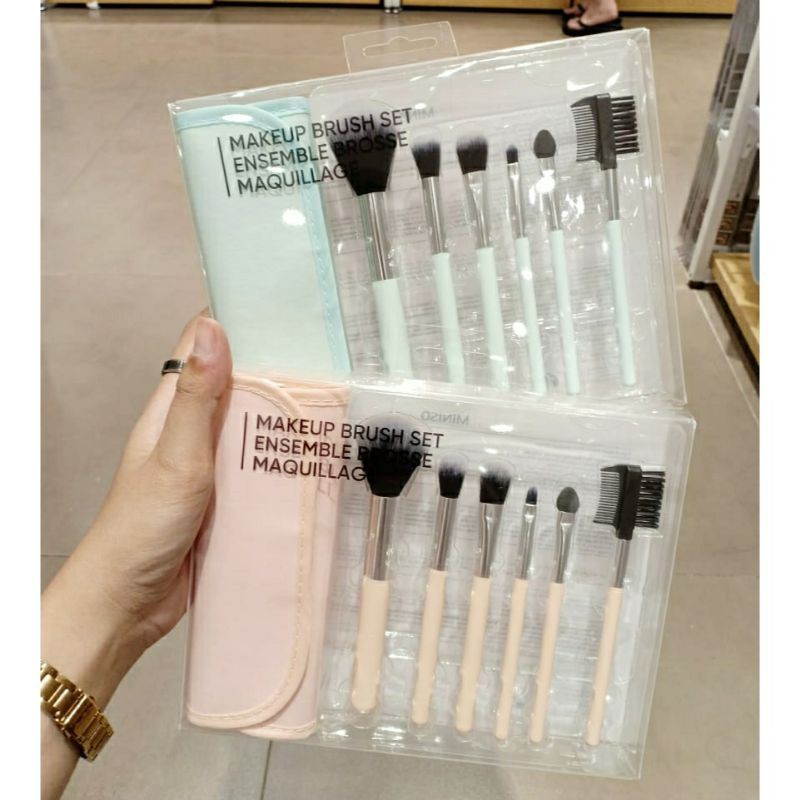 Jual MINISO Makeup Brush Set / brush set miniso Shopee Indonesia