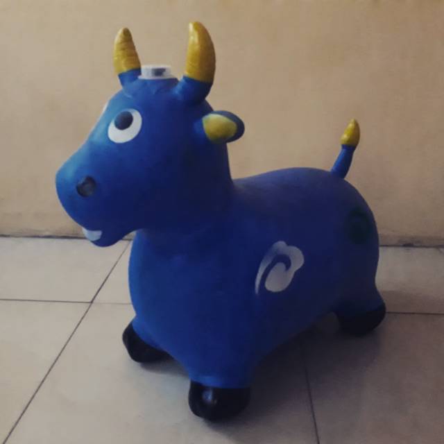 Jual Mainan Anak Little Pony/Boneka Sapi Karet Bisa Dinaiki | Shopee Indonesia