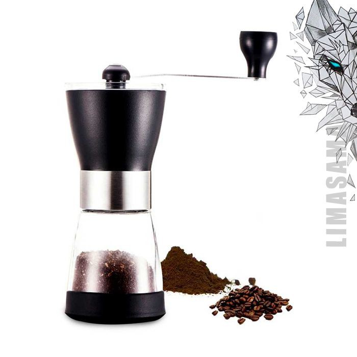 Alat Penggiling Biji Kopi Bubuk Halus Kasar Manual Coffee Grinder Portable Ori Shopee Indonesia