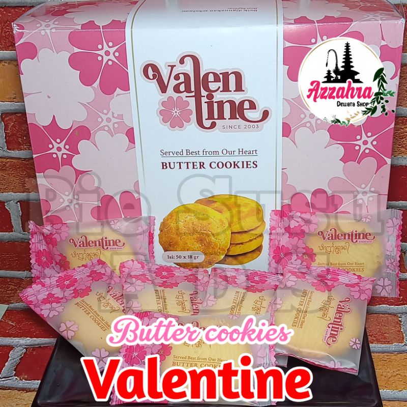 Jual Butter cookies VALENTINE isi 50pcs + Box Shopee Indonesia