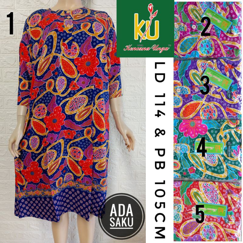 Batik Kencana Ungu Label Hijau Daster 3/4 Kode 19 Shopee Indonesia