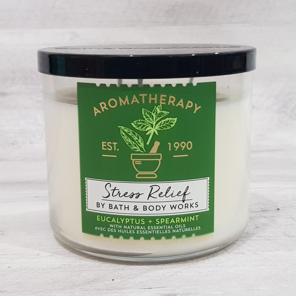 BBW Scented Candle STRESS RELIEF Bath & Body Works lilin/Candle 3