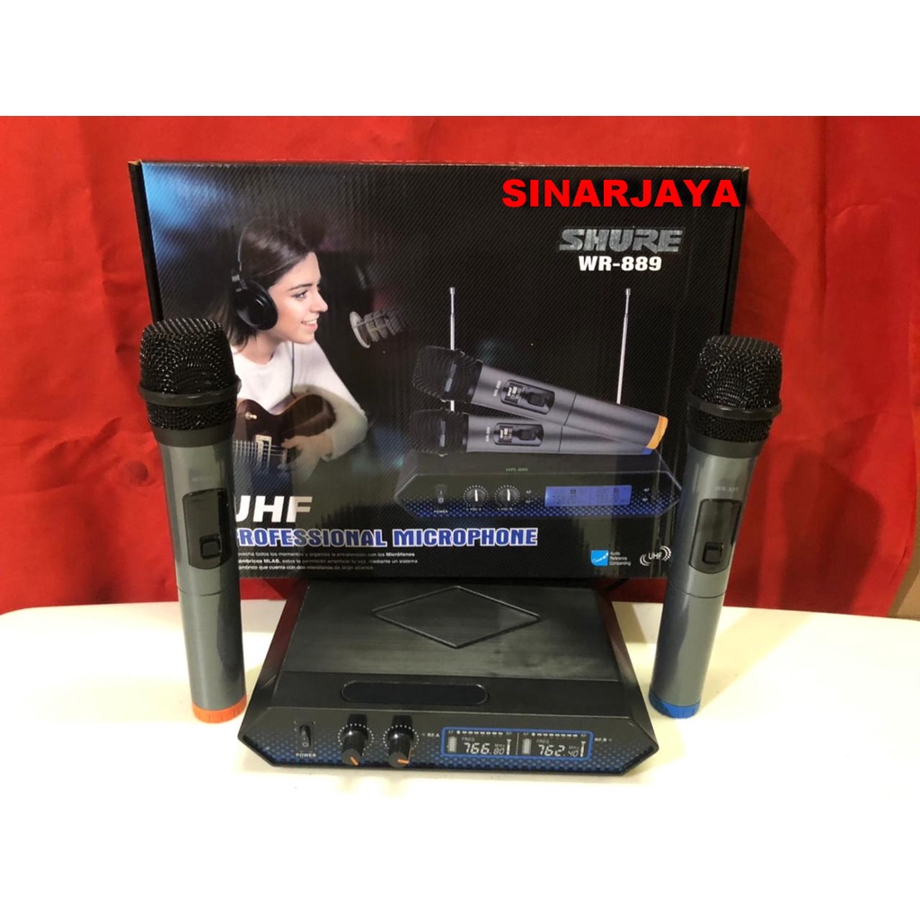 Jual Microphone SHURE WR 889 WR889 Mic Wireless Handheld Shopee