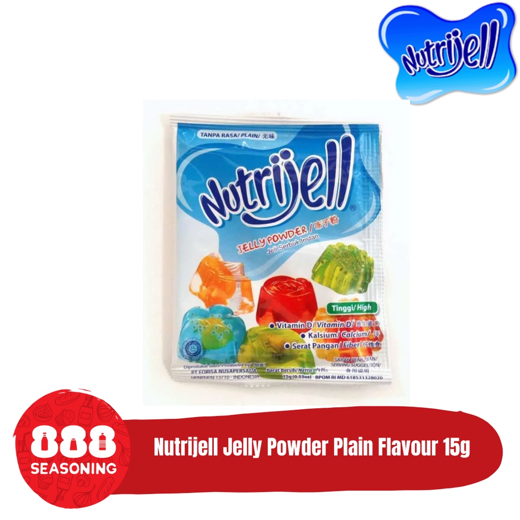 Jual NUTRIJELL PLAIN FLAVOUR JELLY POWDER 15g Shopee Indonesia