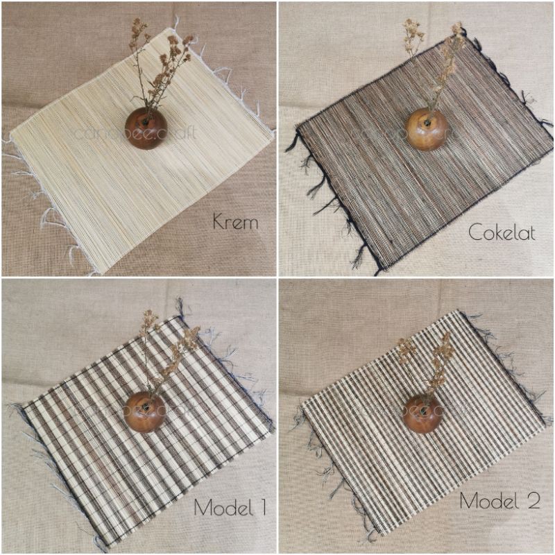 Jual PLACEMAT TENUN LIDI TATAKAN PIRING ALAS FOTO LIDI Shopee Indonesia