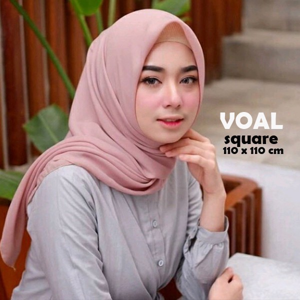 [COD] JKT JILBAB SEGIEMPAT KATUN VOAL POLOS Shopee Indonesia