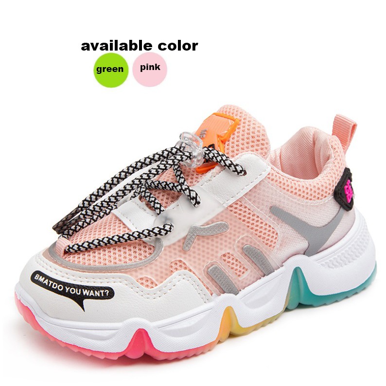 Glacio Sepatu Anak Non Led Import Kids Shoes Sneakers Size 2637 Usia 3