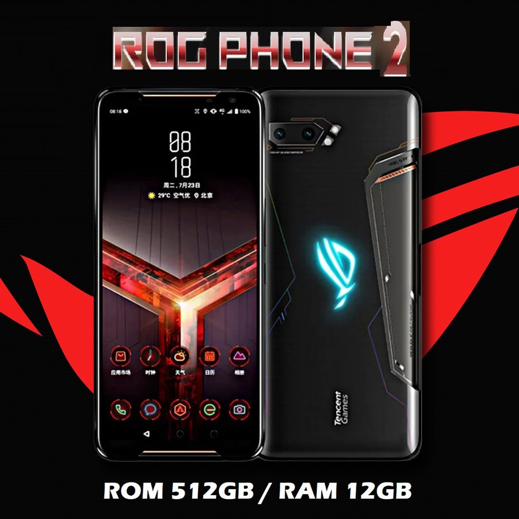 PROMO TERMURAH ASUS ROG PHONE 2 ROG PHONE II 512GB RAM 12GB NEW