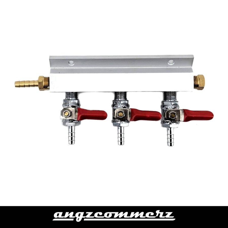 Jual KEGLAND Gas Line Splitter With Check Valves 3 Output / 3 Way