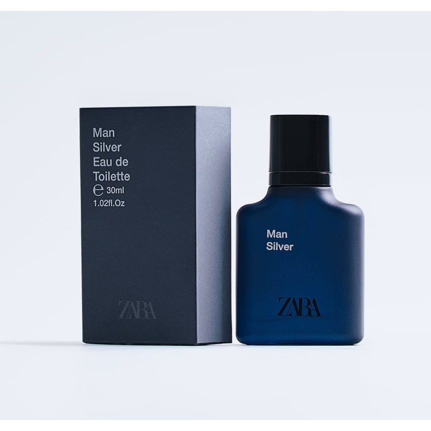 Zara Man Silver Eau De Toilette Original Parfum Cowok 30 100 ml EDT
