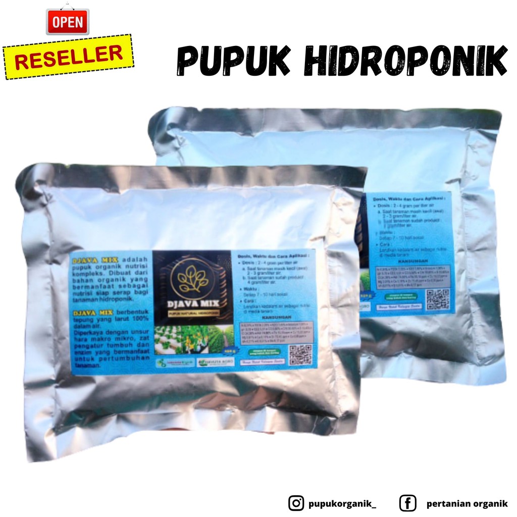 Pupuk Hidroponik Organik sistem hidroponik